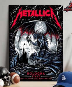 Metallica M72 Bologna Italy Artwork Venue Poster Merch Pop Up Store At Stadio Renata Dall Ara On June 3rd 2026 Home Decor Poster Canvas
