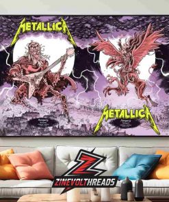 Metallica M72 Budapest Hungary Venue Combine 2 Nights Poster Merch Pop Up Store At Puskas Arena On June 11th And 13th 2026 Home Decor Poster Canvas