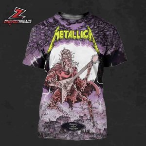 Metallica M72 Budapest Hungary Venue Poster Merch Pop Up Store At Puskas Arena On June 11th 2026 All Over Print Shirt