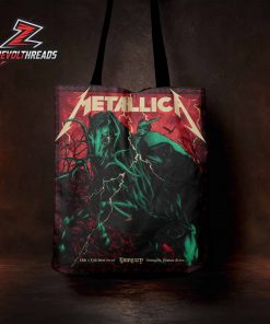 Metallica M72 Budapest Hungary Venue Poster Merch Pop Up Store At Puskas Arena On June 11th And 13th 2026 Tote Bag