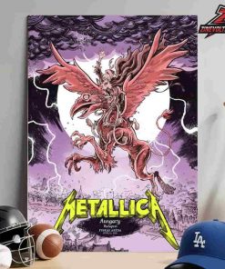 Metallica M72 Budapest Hungary Venue Poster Night 2 Merch Pop Up Store At Puskas Arena On June 13th 2026 Home Decor Poster Canvas
