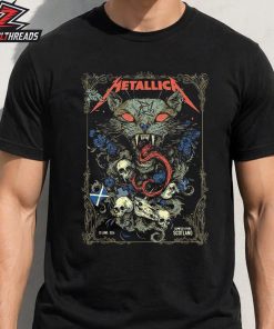 Metallica M72 Glasgow Scotland Venue Poster By Wolf Skull Jack Art Merch Pop Up Store At Hampden Park On June 25th 2026  Unisex T-Shirt