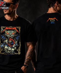 Metallica M72 Glasgow Scotland Venue Tee By Wolf Skull Jack Art Merch Pop Up Store At Hampden Park On June 25th 2026 Two Sided Unisex T-Shirt