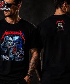 Metallica M72 Glasgow Scotland Venue Tee Merch Pop Up Store At Hampden Park On June 25th 2026 Two Sided Unisex T-Shirt