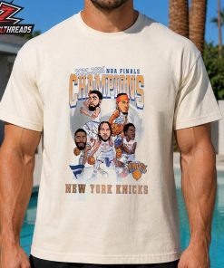New York Knicks 2026 NBA Finals Champions Caricature Roster Heritage Unisex T-Shirt