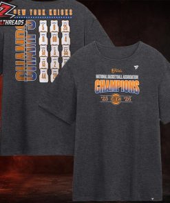 New York Knicks 2026 NBA Finals Champions Roster Two Sided Unisex T-Shirt