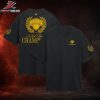 New York Knicks 2026 NBA Finals Champions Statue Of Liberty Trophy Foundation Two Sided Unisex T-Shirt