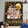 New York Knicks 2026 NBA Finals Champions Team Logo Poster Home Decor Poster Canvas