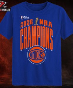 New York Knicks Outerstuff 2026 NBA Finals Champions Bold Teamwork Unisex T-Shirt