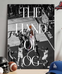 OG Anunoby The Hand Of OG Game-Winning Putback Epic Photo For The Historic Comeback Of Knicks Agasint Spurs Home Decor Poster Canvas