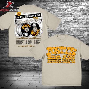Post Malone Big Ass Stadium Tour Tire Tee 2026 Two Sided Unisex T-Shirt