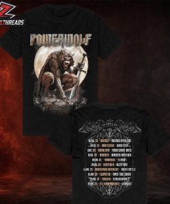 Powerwolf Official European Summer 2026 Tour Brand New Two Sided Unisex T-Shirt