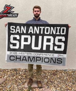 San Antonio Spurs NBA 2026 Western Conference Champions Double-Sided Garden House Flag
