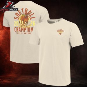 Texas Longhorns 2026 NCAA Softball Women’s College World Series Mascot Overlay Two Sided Unisex T-Shirt