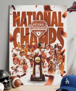 Texas Longhorns Are The National Champions Back 2 Back Champions NCAA Softball 2026 Home Decor Poster Canvas