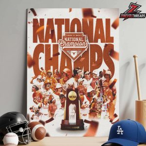 Texas Longhorns Are The National Champions Back 2 Back Champions NCAA Softball 2026 Home Decor Poster Canvas