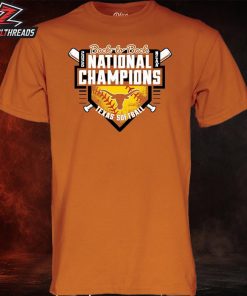 Texas Longhorns 2026 NCAA Softball Women’s College World Series Back-to-Back National Champions Unisex T-Shirt