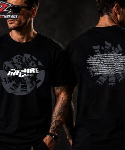 The Cure Festival Summer Dateback Black Tee Merch Limited Two Sided Unisex T-Shirt