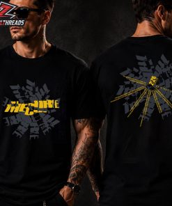 The Cure Festival Summer Dateback Black Yellow Merch Limited Two Sided Unisex T-Shirt