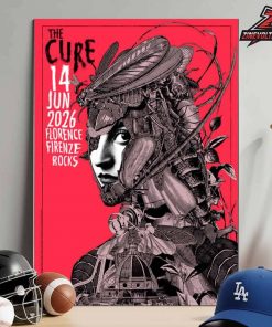 The Cure Limited Edition Event Poster At Florence Firenze Rocks On June 14th 2026 Home Decor Poster Canvas
