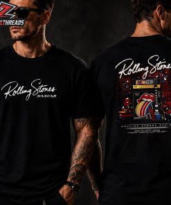 The Rolling Stones X Nascar Guitar Tongue Tee Merch Limited Two Sided Unisex T-Shirt