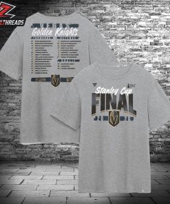 Vegas Golden Knights 2026 Stanley Cup Final Roster Two Sided Unisex T-Shirt