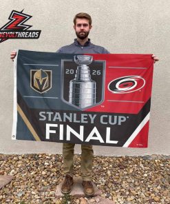 Vegas Golden Knights Versus Carolina Hurricanes 2026 NHL Stanley Cup Final Matchup Double Sided Garden House Flag