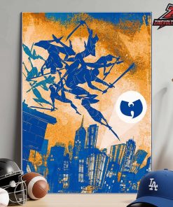 Wu-Tang Clan X Sanford Greene Timed Edition Screenprint Halftime Perfomance During Game 4 NBA Finals Home Decor Poster Canvas