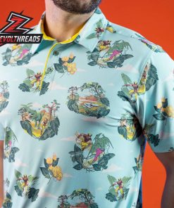 X-Men Savage Land RSVLTS All-Day Polo Shirt Marvel Superhero Performance Golf Polo