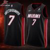 Giannis Antetokounmpo Miami Heat Name And Number Fanmade High Quality White Basketball Jersey