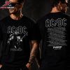 ACDC Angus North America PWR UP Tour Tee 2026 North American Two Sided Unisex T-Shirt ACDC Angus North America PWR UP Tour Tee 2026 North American Two Sided Unisex T-Shirt