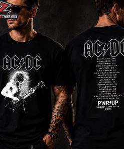 ACDC Angus Electric PWR UP Tour Tee 2026 North American Two Sided Unisex T-Shirt
