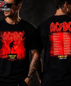 ACDC Angus North America PWR UP Tour Tee 2026 North American Two Sided Unisex T-Shirt