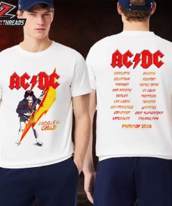 ACDC Problem Child PWR UP Tour Tee 2026 North American Two Sided Unisex T-Shirt