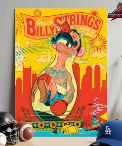 Billy Strings Event Artwork Poster By Your Cinema At Agganis Arena Boston MA On July 22nd 2026 Home Decor Poster Canvas