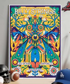 Billy Strings Event Poster At Peoplesnbank Arena Hartford CT On July 28th 2026 Home Decor Poster Canvas
