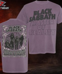 Black Sabbath Master of Reality Purple Tee Album Art Print Two Sided Unisex T-Shirt