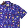 Disney A Goofy Movie Lesters Possum Park KUNUFLEX Short Sleeve Hawaiian Shirt Casual Button Up Shirt For Summer Vacation