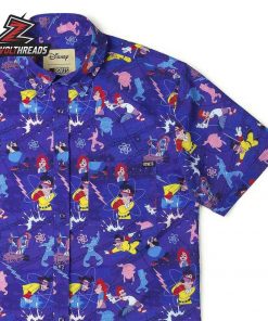 Disney A Goofy Movie Max Voltage KUNUFLEX Short Sleeve Hawaiian Shirt Casual Button Up Shirt For Men And Women