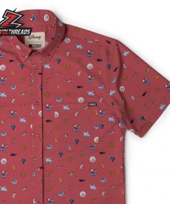 Disney A Goofy Movie Road Trip Trinkets KUNUFLEX Short Sleeve Hawaiian Shirt Casual Button Up Shirt For Summer Vacation