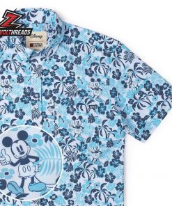 Disney Aloha Pal KUNUFLEX Short Sleeve Hawaiian Shirt Casual Button Up Shirt For Summer Vacation