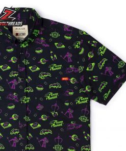 Disney and Pixar Toy Story Cleared to Enter KUNUFLEX Short Sleeve Hawaiian Shirt Casual Button Up Shirt For Men And Women