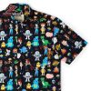 Disney And Pixar Toy Story Spanish Mode KUNUFLEX Short Sleeve Hawaiian Shirt Casual Button Up Shirt For Men And Women Disney And Pixar Toy Story Spanish Mode KUNUFLEX Short Sleeve Hawaiian Shirt Casual Button Up Shirt For Men And Women