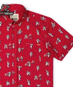 Disney And Pixar Toy Story Spanish Mode KUNUFLEX Short Sleeve Hawaiian Shirt Casual Button Up Shirt For Men And Women