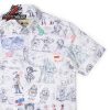 Disney And Pixar Toy Story Spanish Mode KUNUFLEX Short Sleeve Hawaiian Shirt Casual Button Up Shirt For Men And Women Disney And Pixar Toy Story Spanish Mode KUNUFLEX Short Sleeve Hawaiian Shirt Casual Button Up Shirt For Men And Women