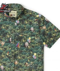 Disney and Pixar Up I Found the Snipe KUNUFLEX Short Sleeve Hawaiian Shirt Casual Button Up Shirt For Holiday