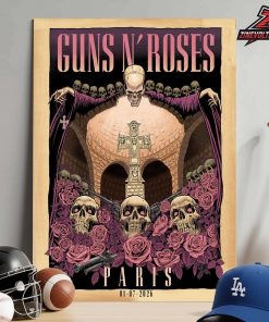 Guns N’ Roses Event Venue Poster At GNR Paris On July 1st 2026 Home Decor Poster Canvas