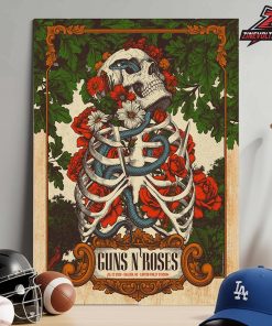 Guns N’ Roses Official Concert Poster At Carter-Finley Stadium Raleigh NC On July 23rd 2026 Home Decor Poster Canvas