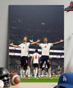 Harry Kane And Jude Bellingham Show Help England Advance To Quater Final At Match Endland Versus Mexico World Cup 2026 Home Decor Poster Canvas