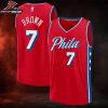 Jaylen Brown Philadelphia 76ers Name And Number Fanmade High Quality Icon Edition Basketball Jersey Jaylen Brown Philadelphia 76ers Name And Number Fanmade High Quality Icon Edition Basketball Jersey